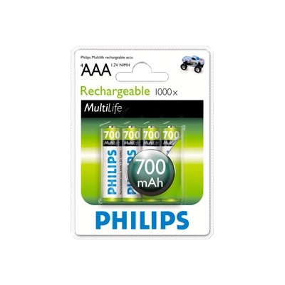 Tp vision PHILIPS Акумулаторна батерия AAA 700mA 4бр (R03B4A70/10)