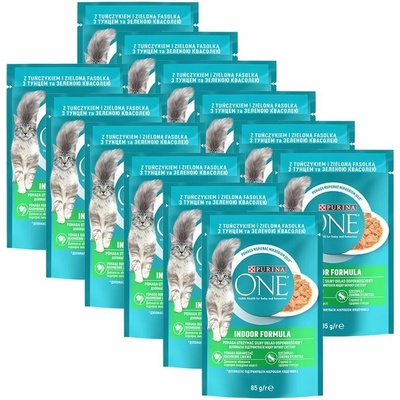 Purina ONE Indoor tuniak v šťave 12 x 85 g