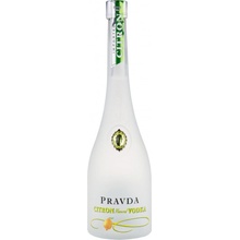 Pravda Vodka Citron 37,5% 0,7 l (čistá fľaša)