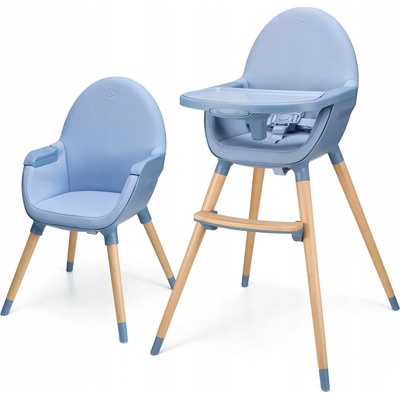 KinderKraft Столче за хранене 2 в 1 Kinderkraft - Fini 2, Nordic Breeze (NEW024749)