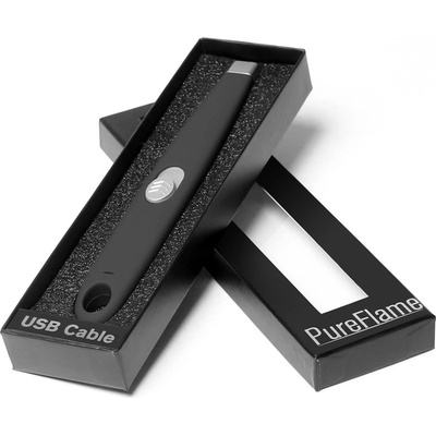 PureFlame plazmový s USB nabíjením černá