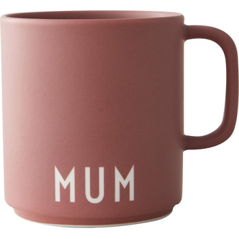 Design Letters Чаша с дръжка Favourite Mum цвят пепел от рози (10101008ARMUM)