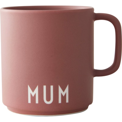 Design Letters Чаша с дръжка Favourite Mum цвят пепел от рози (10101008ARMUM)