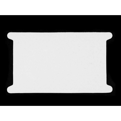 Prima-obchod Papírová karta 12,5x22,5 cm s výřezem, barva bílá