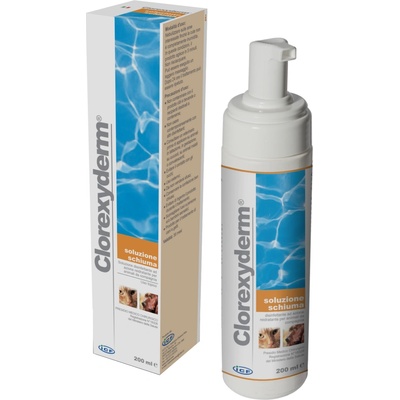 Clorexyderm 2x200 ml Clorexyderm Foam - течен разтвор за грижа косата и кожата на кучето
