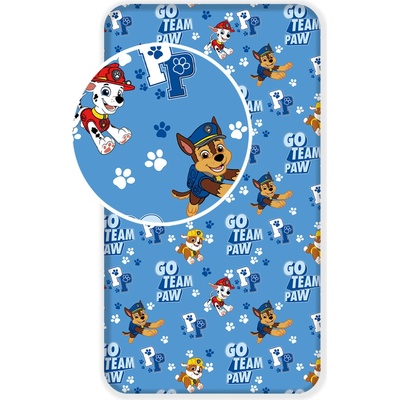 Jerry Fabrics prostěradlo Tlapková patrola PP161 90x200