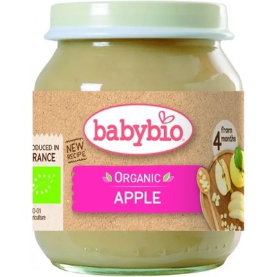 Babybio Био плодово пюре Babybio - Ябълки, 130 g (3288131502700)