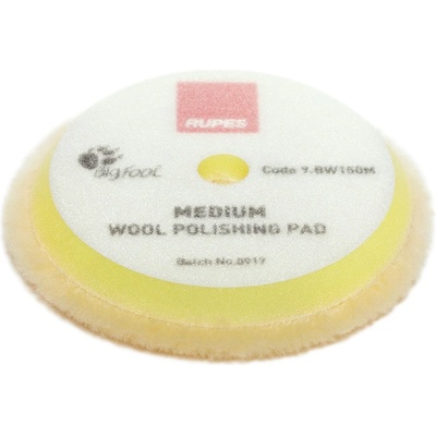 Rupes Yellow Wool Polishing Pad Medium 130/150 mm