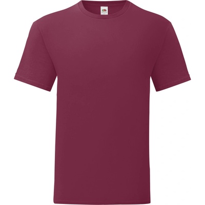 Fruit of the Loom tričko Iconic 150 T krátký rukáv pánské COT16143000101-burgundy