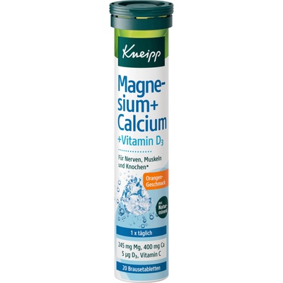 Kneipp Магнезий + Калций + d3 ефервесцентни таблетки - 20 ефервесцентни таблетки