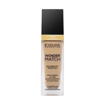Eveline Wonder Match Skin Absolute Perfection 30 Cool Beige dlhotrvajúci make-up pre zjednotenú a rozjasnenú pleť 30 ml