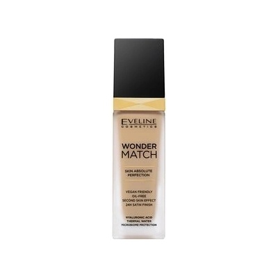Eveline Wonder Match Skin Absolute Perfection 30 Cool Beige dlhotrvajúci make-up pre zjednotenú a rozjasnenú pleť 30 ml