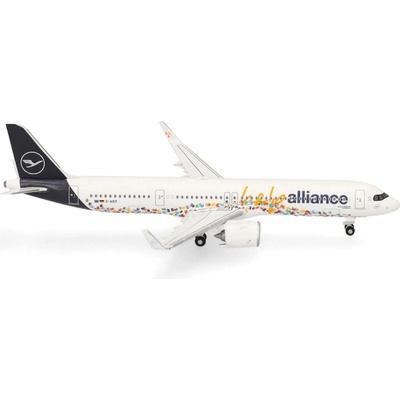 Herpa A321-271NX Lufthansa Help Alliance Colors 1:500