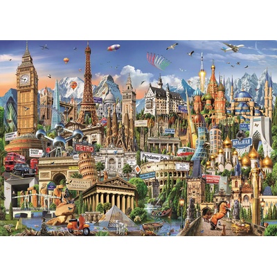 Educa - Puzzle Europe Landmarks - 2 000 piese