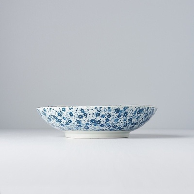 Made In Japan Střední mělká miska Blue Daisy 21 cm