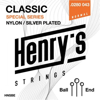 Henry`s Strings HNSBE Classic Nylon Silver - 0280“ - 043“