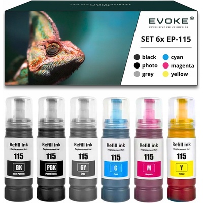 Inkoust EVOKE 115 CMY BK PB GY - kompatiiblní