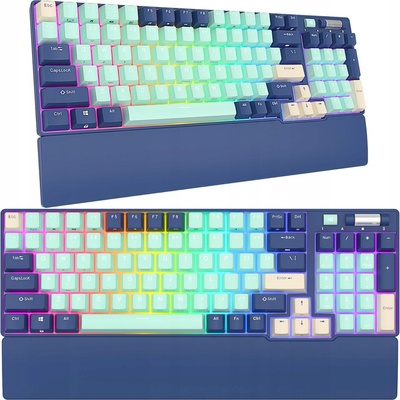 Royal Kludge RK96 RGB brown switch blue