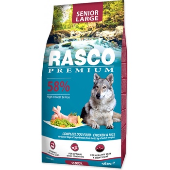 Rasco Premium Senior Large s kuracím mäsom 18 kg