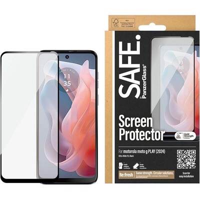 Safe Стъклен протектор SAFE - Ultra Wide Fit, Moto G Play, прозрачен (5715685005985)