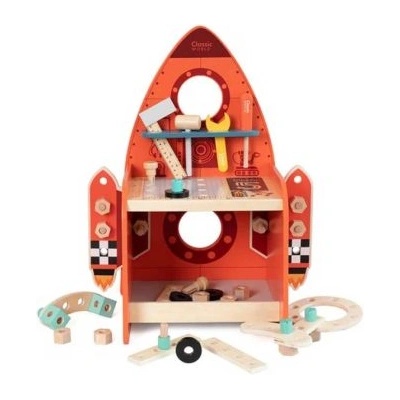 Classic world Детска дървена работна маса - Ракета - Classic World (CW50574)