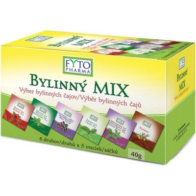 FYTOPHARMA BYLINNÝ MIX darčekové balenie 6 druhov čajov x 10 vreciek