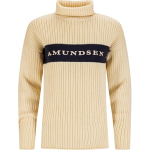 Amundsen Sports Дамски вълнен пуловер Amundsen Sports Women's Heroes Ski Turtle Neck Wool jumper - Natural / Navy (105-5517-0214)