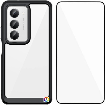 Xiaomi WANLONFENG XC Series Защитен калъф с Протектор за Xiaomi Redmi 15 5G/ 4G | Удароустойчив TPU, Темперирано стъкло|цвят: Черен, Син, Светлосин, Сив