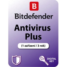 Bitdefender Antivirus Plus, 1 lic. 3 roky (AV01ZZCSN3601LEN)