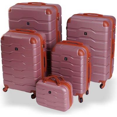 BERTOO Firenze růžový set 5v1 157l, 112l, 64l, 38l, 15l