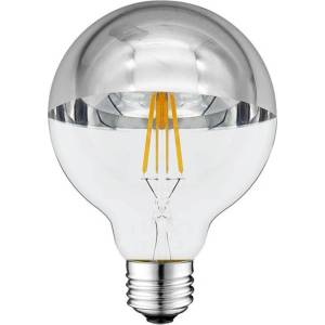 OPTONICA Led КРУШКА g95 4w 400lm 2700k e27 175-265v СРЕБРИСТ ЕФЕКТ (1887)