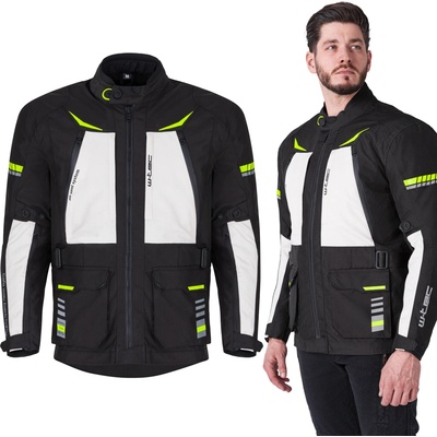 W-Tec Мото яке W-TEC Warao Неоново черен XL (29296-XL)