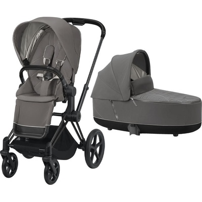 Cybex Priam Matt Black Seat Pack + korba nautical blue 2021