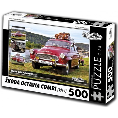 Retro-Auta Škoda Octavia combi 1964 500 dílků