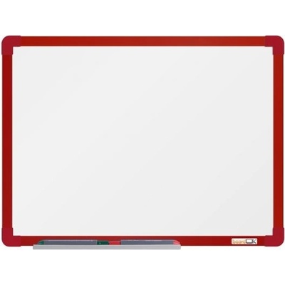 VMS VISION, s.r.o. Magnetická tabuľa 60 x 45 keramika, červený rám