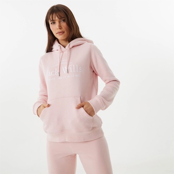 Image 1 of Jack Wills Суичър Jack Wills Hunston Graphic Logo Hoodie - Soft Pink