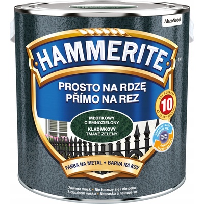 Hammerite 2,50L, kladívkový tmavě zelený