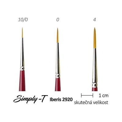 Štětec Simply-T Iberis - liner Velikost štětce: O – Zboží Dáma