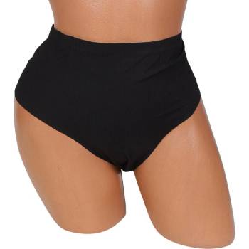 Черна макси бикина с дълбока кройка