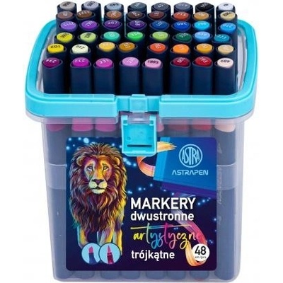 Astra Pen obojstranné umelecké fixky 48ks mix farieb 207023015