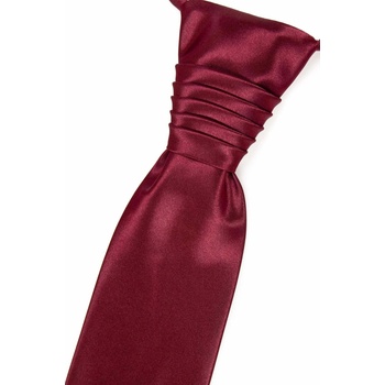 Francúzska kravata jednofarebná bordó