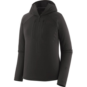 Patagonia Дамски поларен пуловер Patagonia Women's R1 Ultralight Hoody Fleece jumper - Black (105-7274-0414)