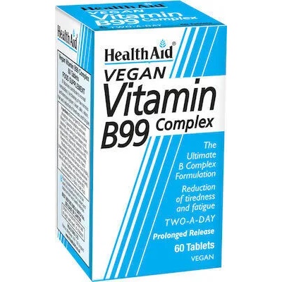 HEALTHAID Хранителна добавка Vitamin B99 Complex , Health Aid Vitamin B99 Complex 60tabs