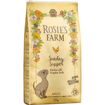 Rosie's Farm 12кг Adult Rosie's Farm, суха храна за кучета- пиле със сладки картофи и тиквени семки