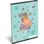 ICO Тетрадка, с телбод, А4, обикновена, 32 страници LIZZYSULI, "Lollipop Capybara" 7500166000 (7500166000)