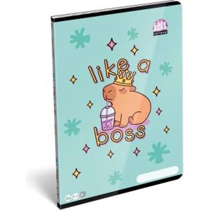 ICO Тетрадка, с телбод, А4, обикновена, 32 страници LIZZYSULI, "Lollipop Capybara" 7500166000 (7500166000)