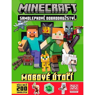 Minecraft samolepkové dobrodružství mobové útočí!