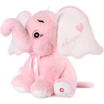 Image 1 of Amek Toys ПЛЮШЕН СЛОН 2 ЦВЯТА СЪС СЪРЦЕ 41 СМ