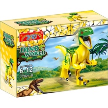 DINO WORLD Jurský park Velociraptor žlutý kompatibilní 12cm