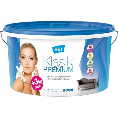 HET Klasik PREMIUM Biela,15+3kg